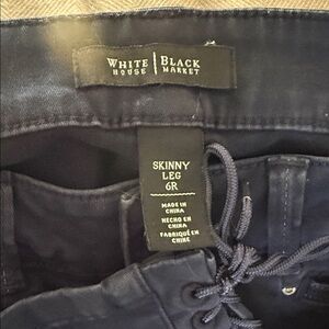 White House Black Market Dark Blue Skinny Pants